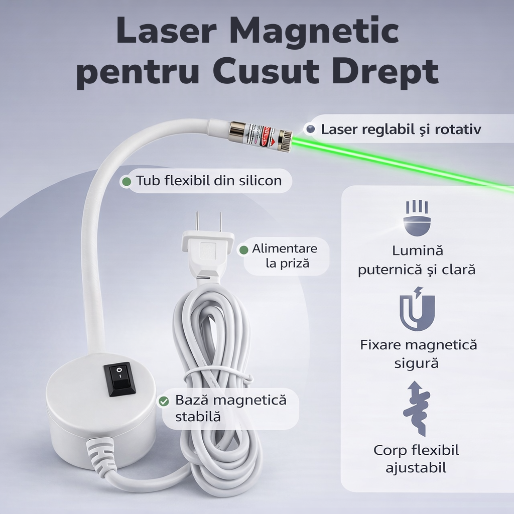 Laser Magnetic pentru Cusut Drept