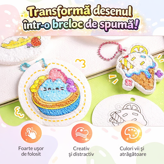 Set Creativ 3D din Spumă Colorată