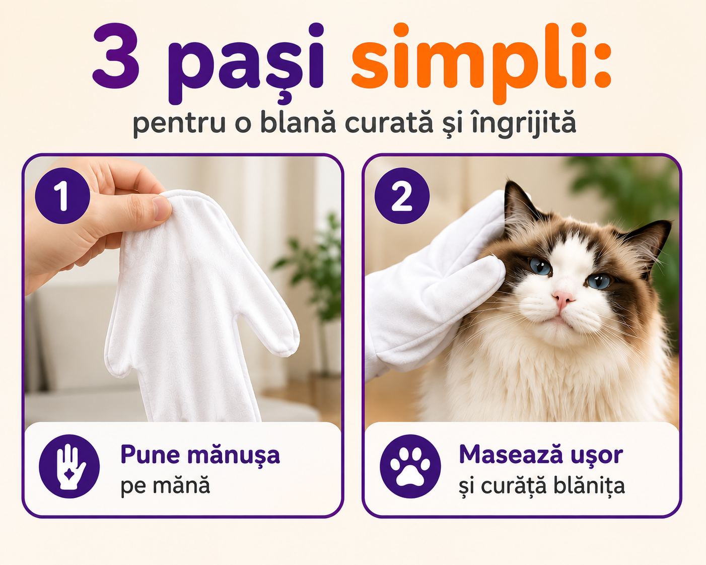 Mănuși de Curățare pentru Câini și Pisici