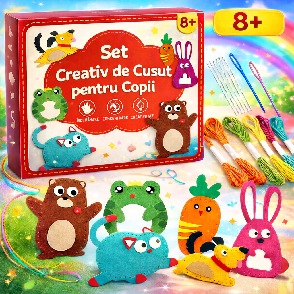 Set Creativ de Cusut pentru Copii