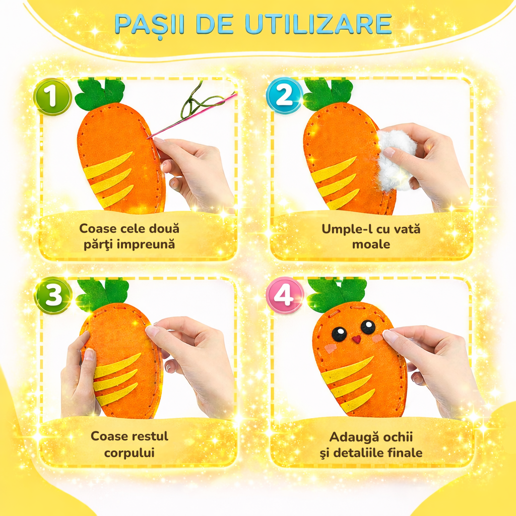 Set Creativ de Cusut pentru Copii