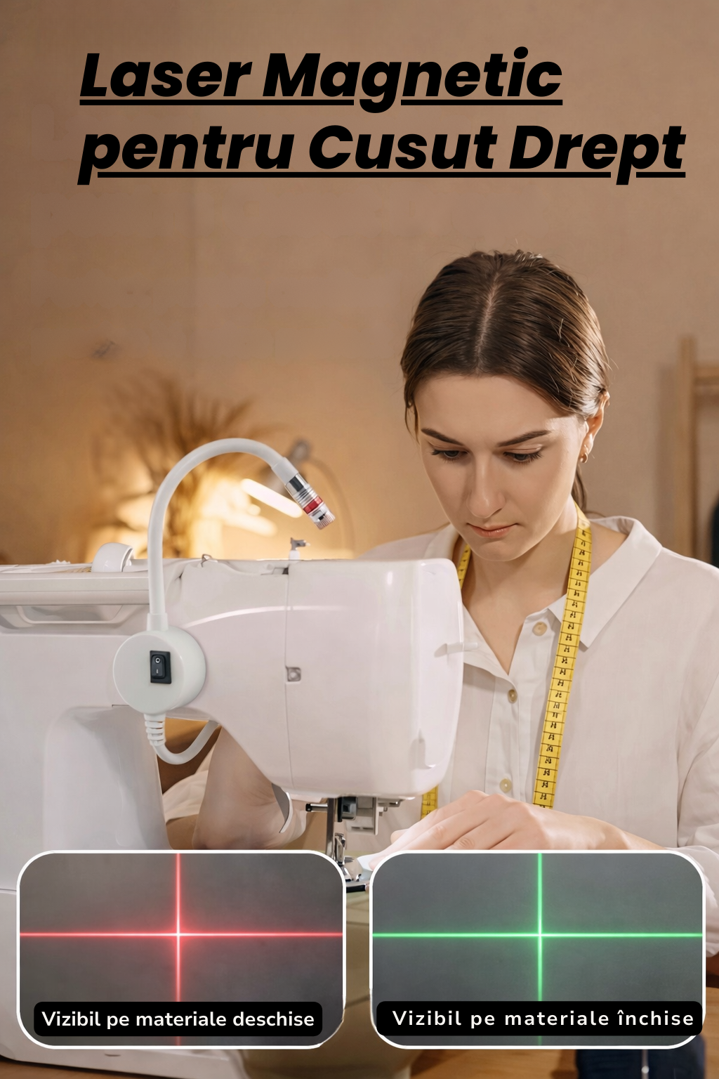 Laser Magnetic pentru Cusut Drept